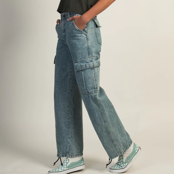 [NWT] Levi's '94 Baggy Cargo Mid Rise Denim Blue Jeans - Sz 26 x 30 - Picture 14 of 16